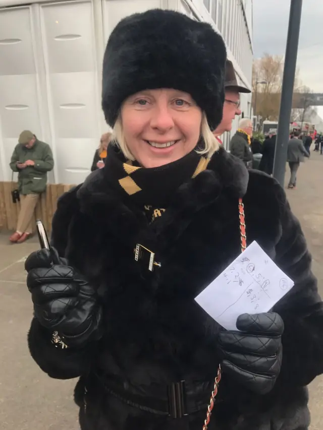 Cheltenham Festival fan Becky