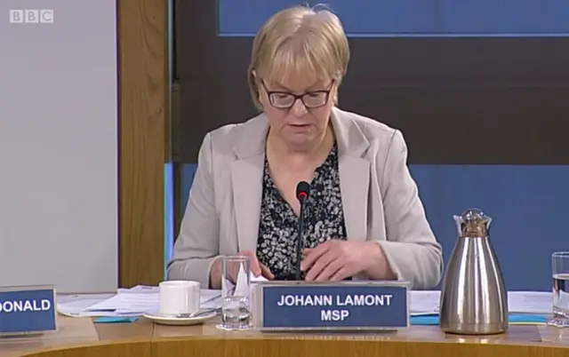 Committee convener Johann Lamont