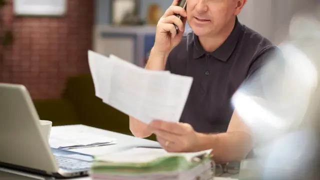 A man making a phonecall