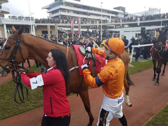 Joe Colliver up and into the saddle