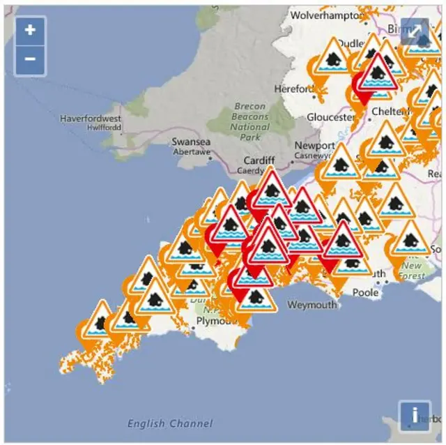 Flood map