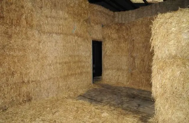 Hay bale door