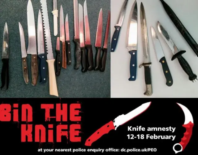 Police knife amnesty poster