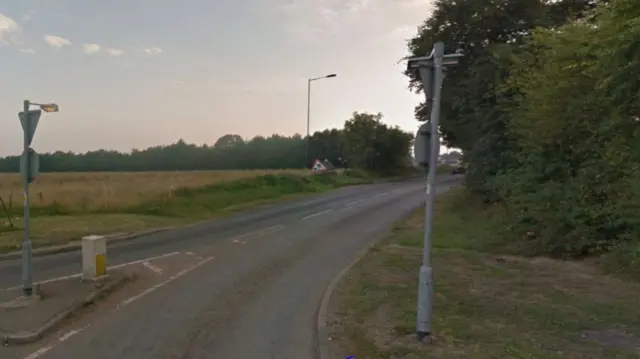 Salhouse Road at Rackheath