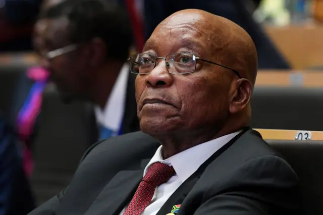 South African former President Jacob Zuma