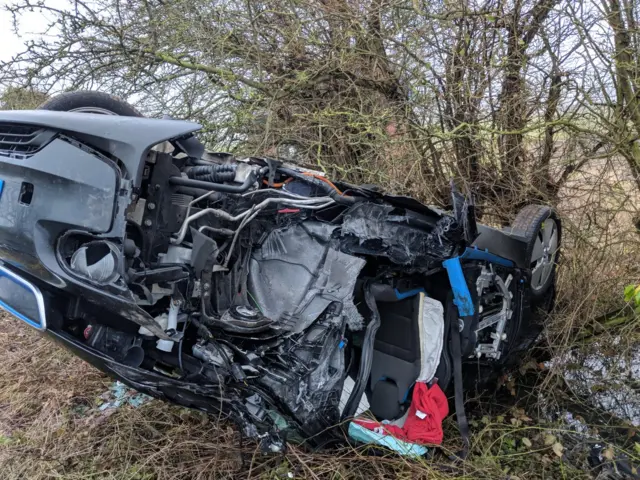 Collision on the A63 near Osgodby