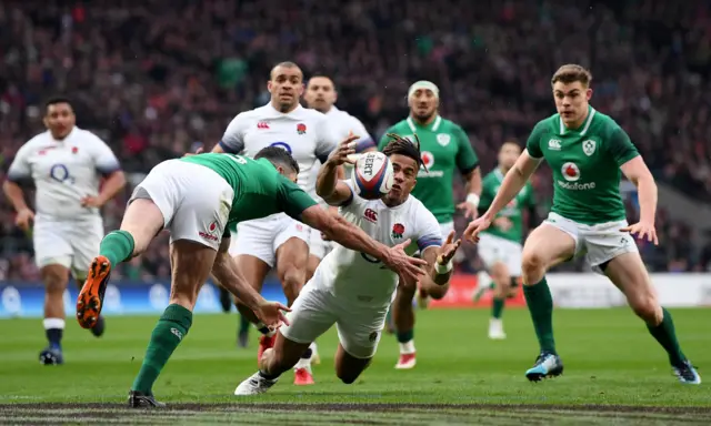 Ireland score their first try