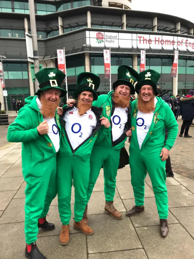 Ireland or England fans