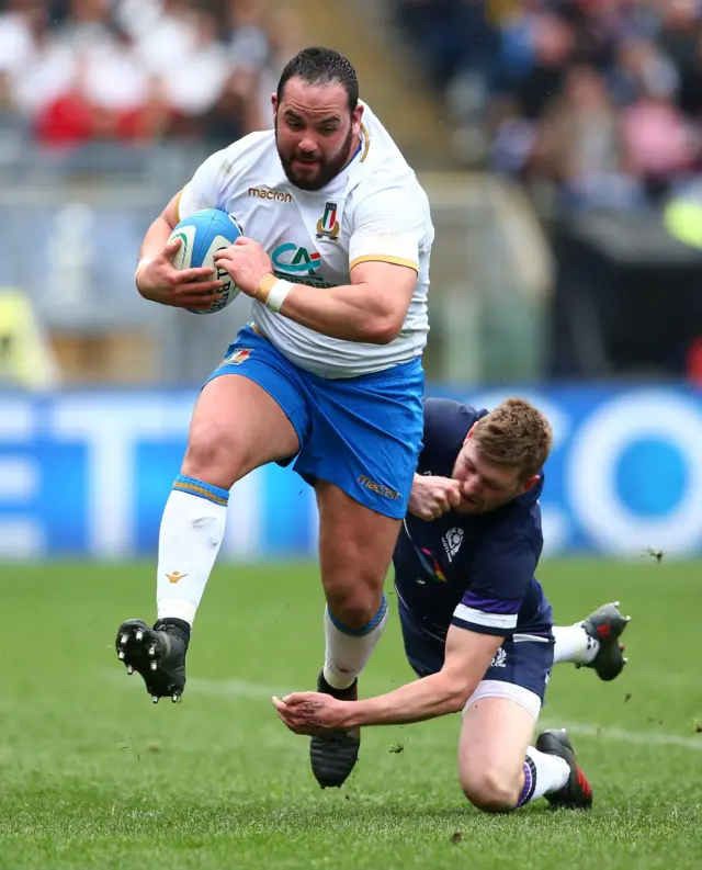 Italian prop Simone Ferrari