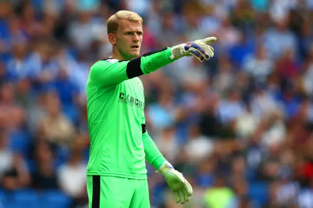 Barnsley keeper Adam Davies