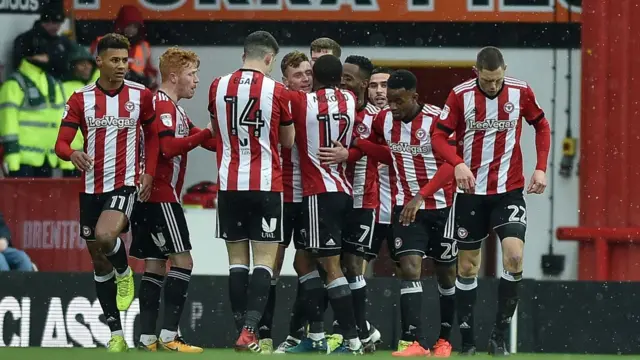 Brentford celebrate