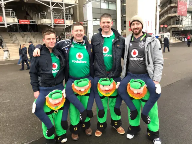 Ireland fans at Twickenham