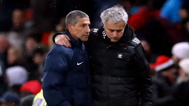 Jose Mourinho & Chris Hughton