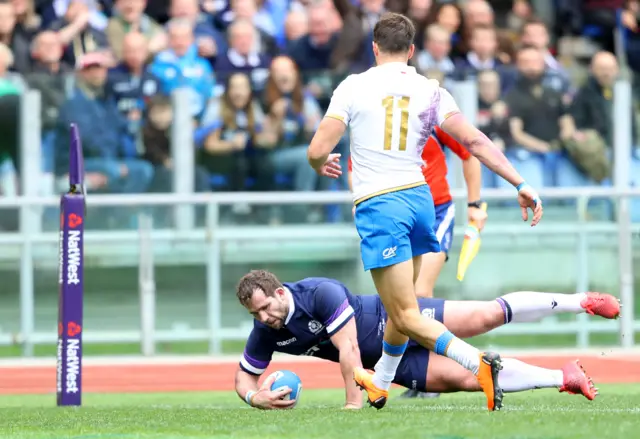 Fraser Brown scores for Scotland