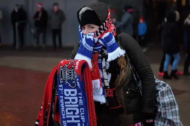 Half and half scarf