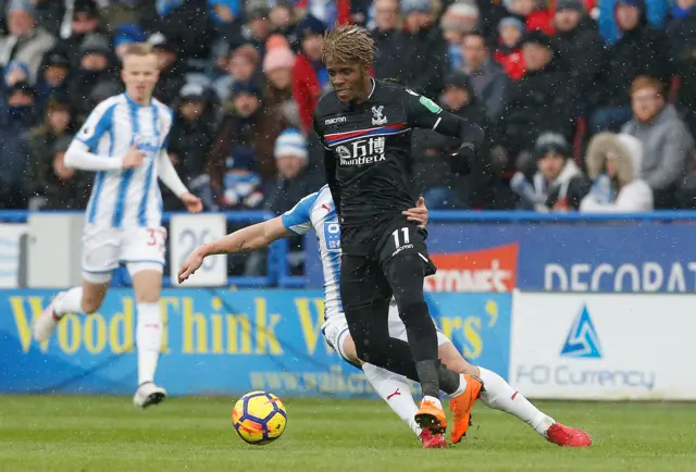 Wilfried Zaha in action