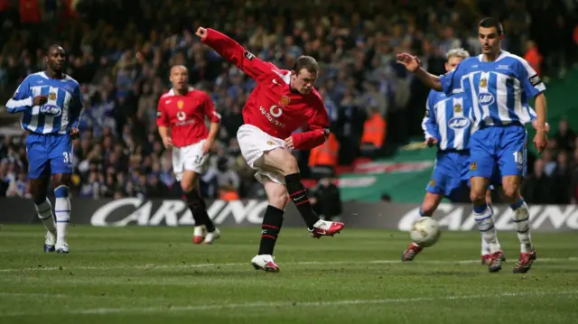 Wayne Rooney scores