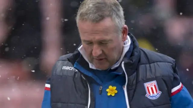 Stoke City manager Paul Lambert