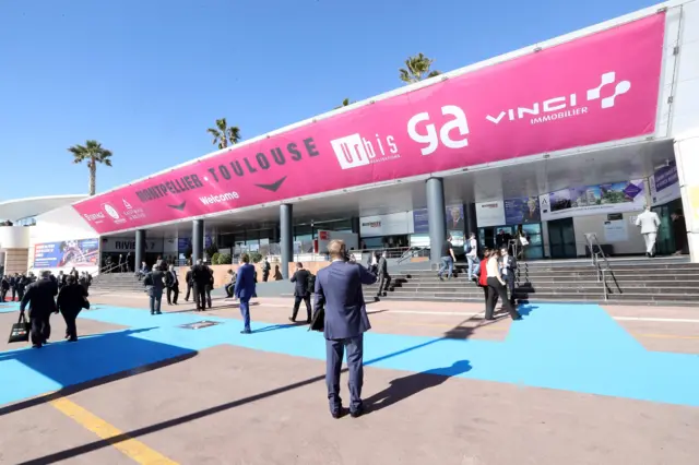 The Palais des Festivals during the MIPIM international real estate show