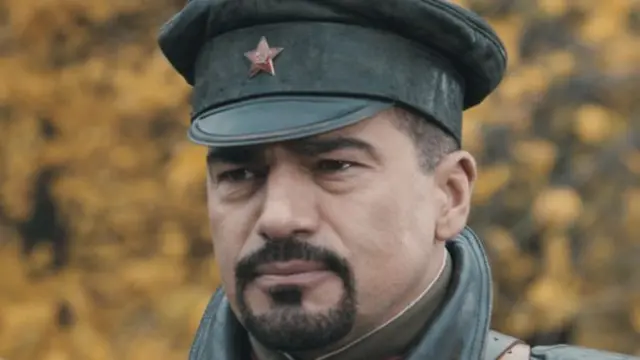 Tamer Hassan played Russian soldier Sergei in Bitter Watch, a film set against the backdrop of Holodomor