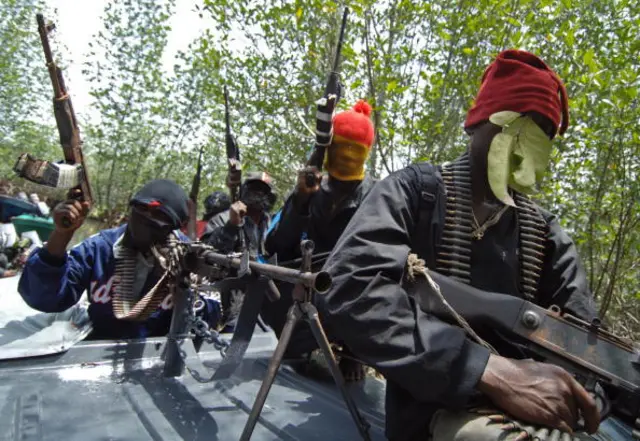 Masked militants in Rivers State