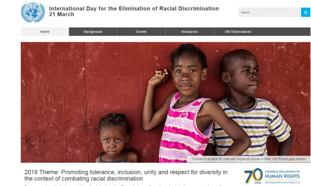 International Day for the Elimination of Racial Discrimination 21 March