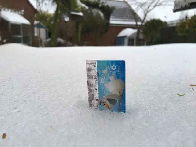 11cm of snow