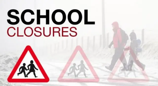 School closure graphic