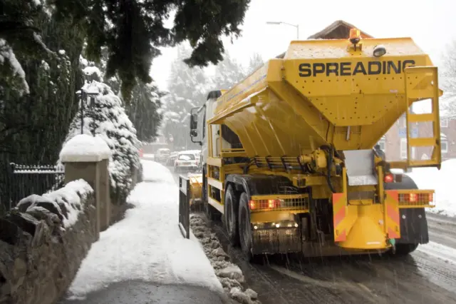 Gritting lorry