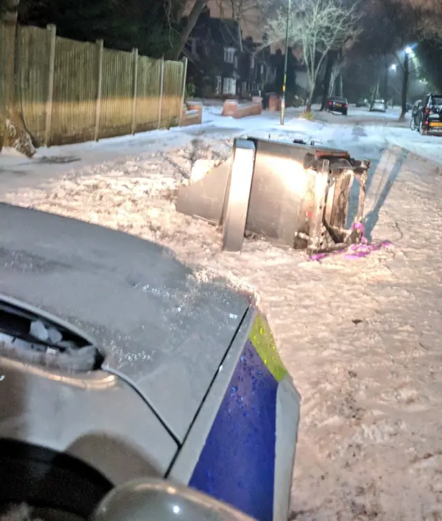 The cash machine abandoned in the road