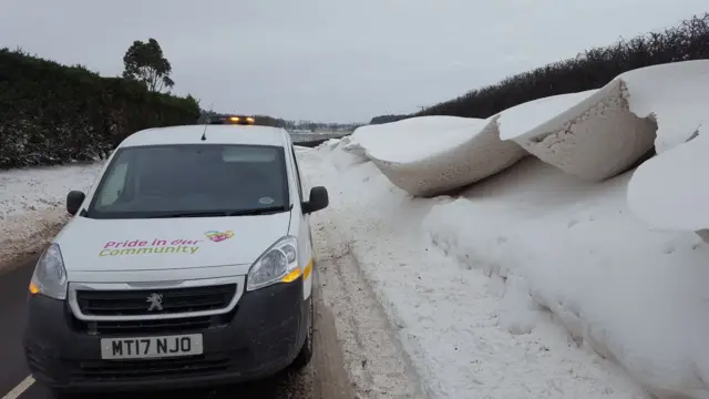 Van on A41