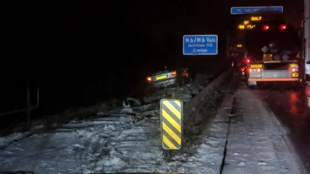 Car come off M6