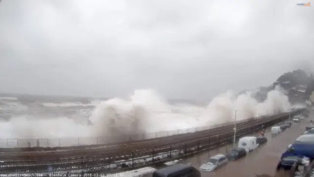 waves at Dawlish