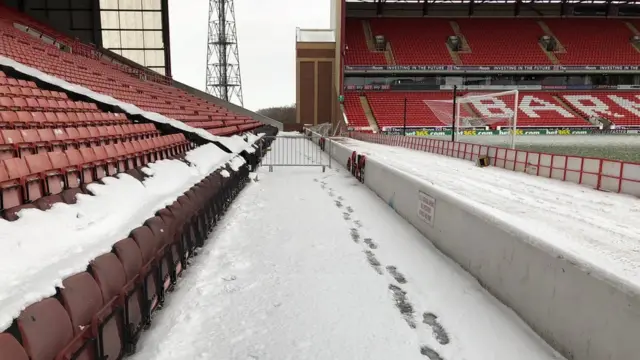 The Barnsley ground this morning