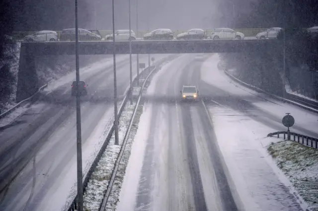 The A48 into Cardiff