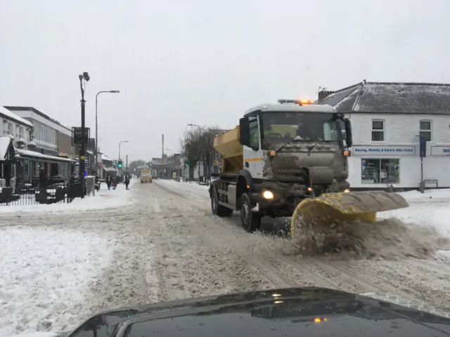 Snowplough in Whitchurch