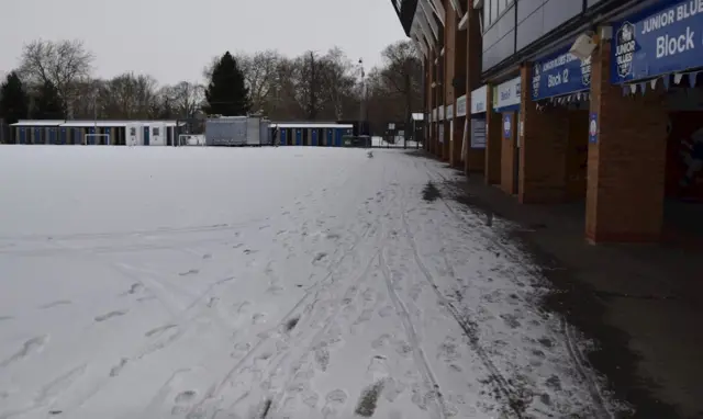 Snow at Portman Road