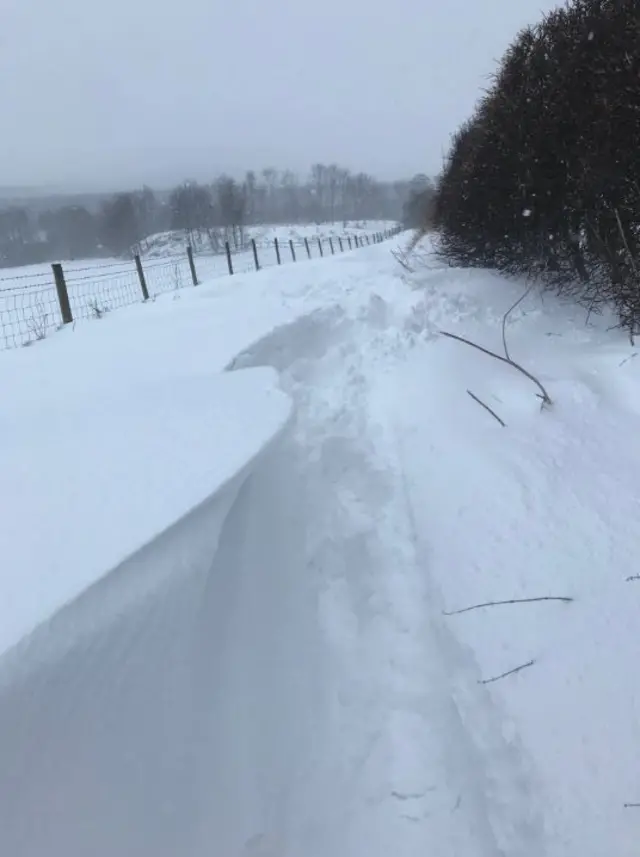 snow in Medomsley