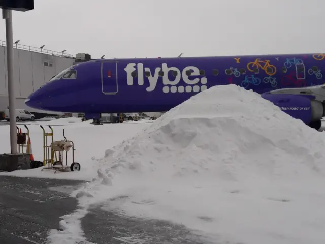 A plane on the stand at Cardiff airport