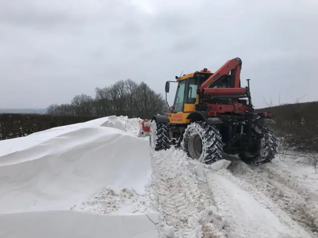 A plough in the snow, Egghill Lane, Birmingham