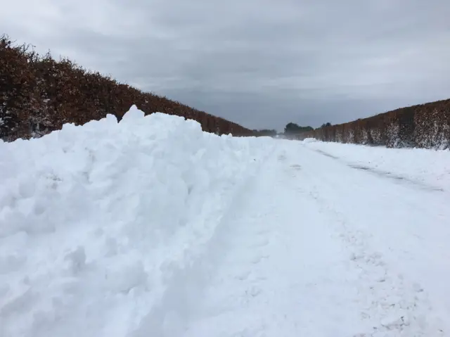 Snowy scene near Tain