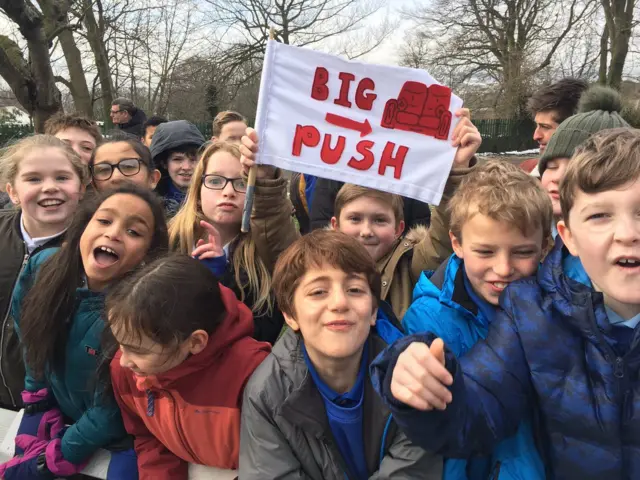 Pupils from Lydgate Junior School