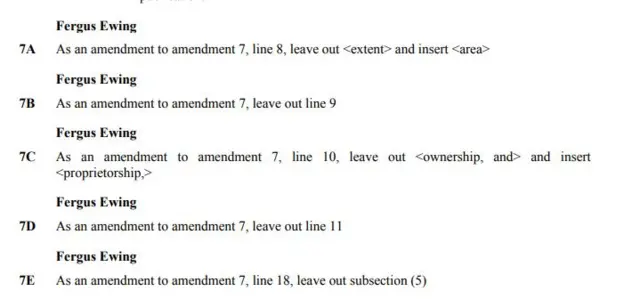 Government amendments