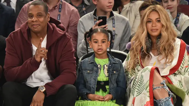 Jay Z, Ivy Blue and Beyonce
