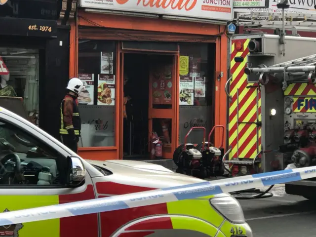 Takeaway fire in Lozells