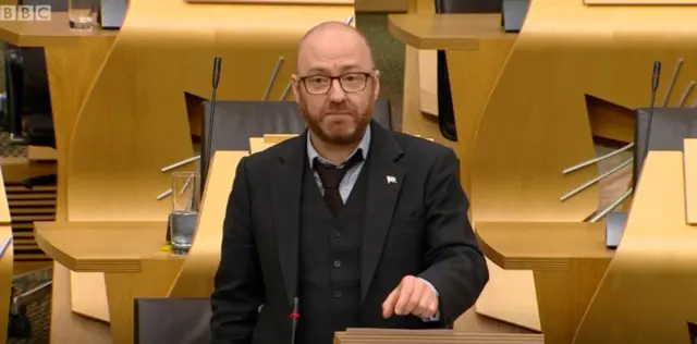 Scottish Green Party co-convener Patrick Harvie