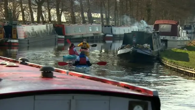 Richie Anderson and Beccy Wood kayaking