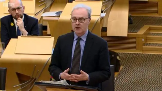 Lord Advocate James Wolffe made an unprecedented address to MSPs