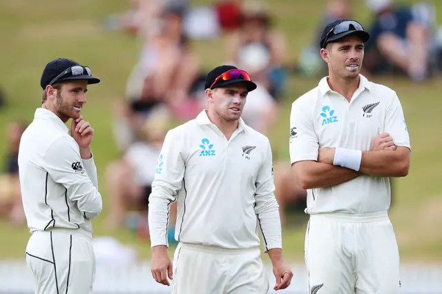 Kane Williamson, Tom Latham, Tim Southee