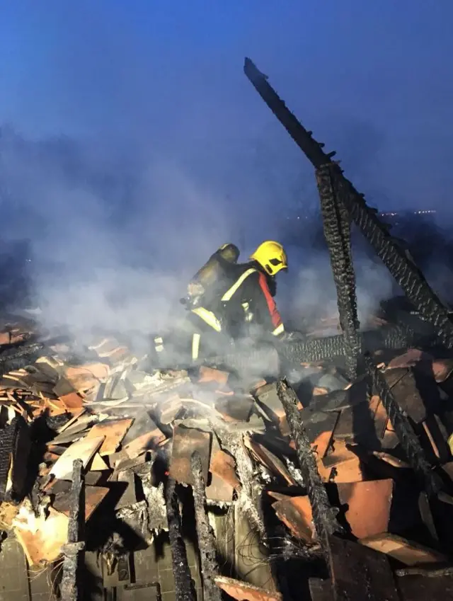 Fire at house